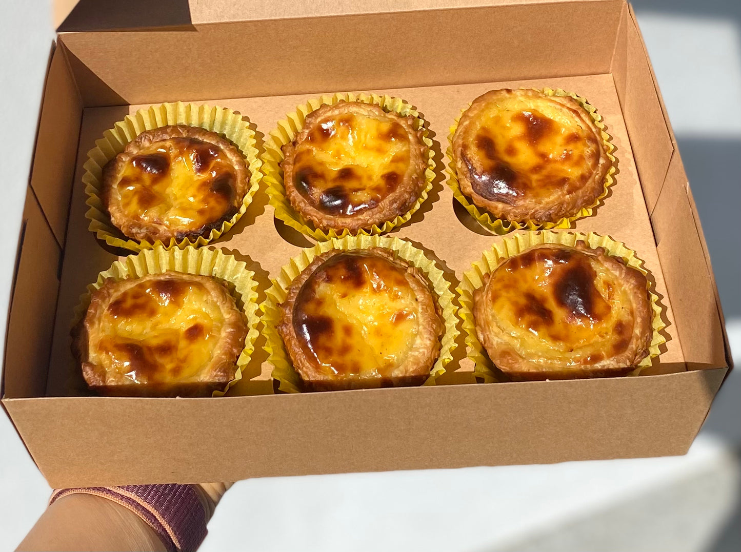 Box of Portuguese Egg Tarts