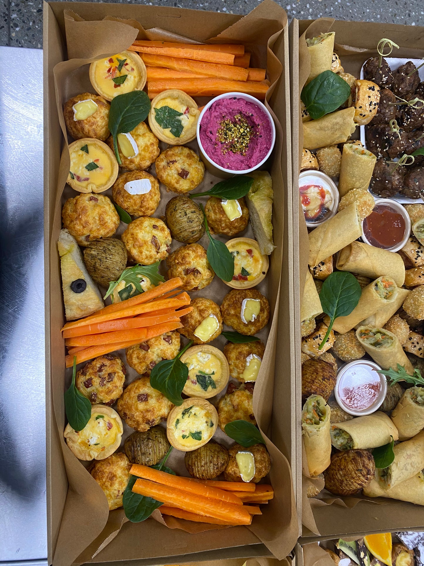 Sweet and Savoury boxes