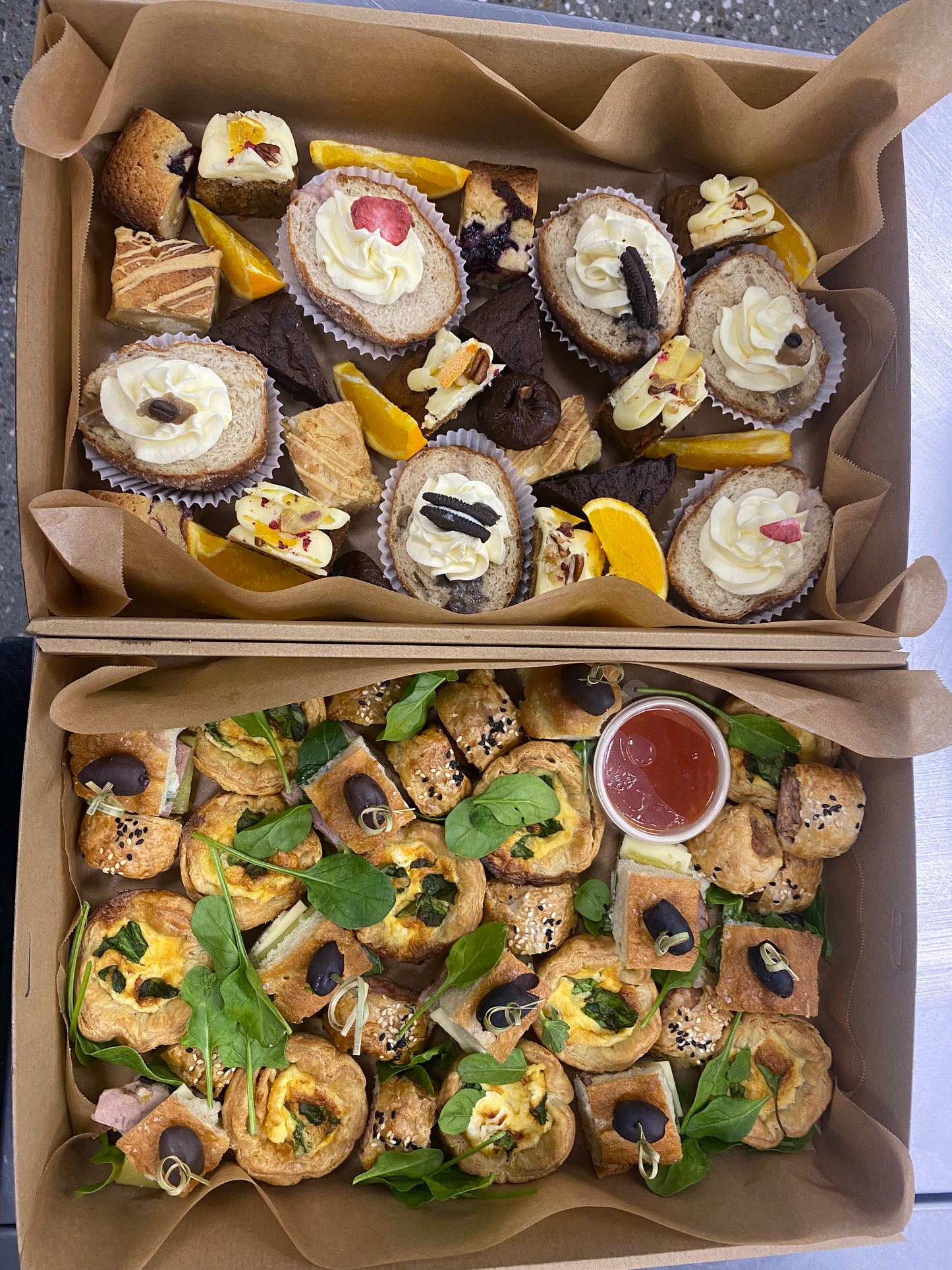 Sweet and Savoury boxes