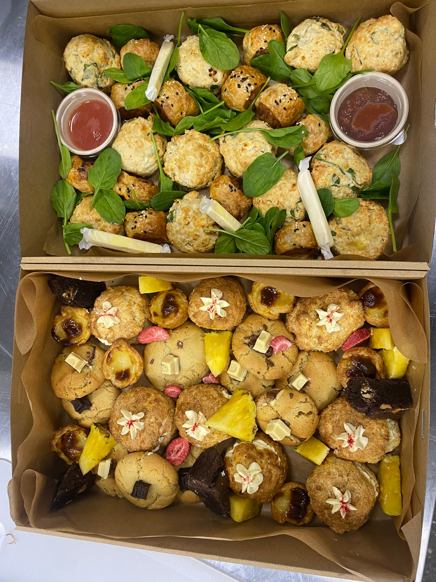 Sweet and Savoury boxes